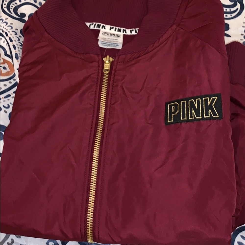 PINK maroon and gold jacket
